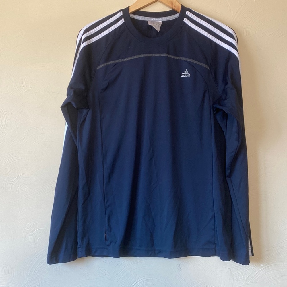 Men’s medium adidas clima 365 blue long sleeve